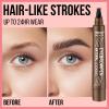 iMethod Microblading Eyebrow Pen - Eyebrow Pencil Magical Upgraded Eye Brow Pencils for Women with 4 Fork Tip & Spoolie Brush for Natural-Looking Hair-Like Defined Brows, Last All-Day, Black Brown view 2