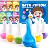 CLOUQUAR Kids Bath Bomb Potions, 6 Pack Non-Toxic Fizzy Bubble Bath Explosions, Colorful Burst Bath Potions for Kids, Scientific & Magical Bath Time Buddy view 1