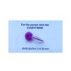 Atcdfuw Cleaning Brush,Reliable Back Brush Navels Cleaning Brush Belly Button Cleaner Face Brushes for Cleaning and Exfoliates, 5cm, Purple view 1