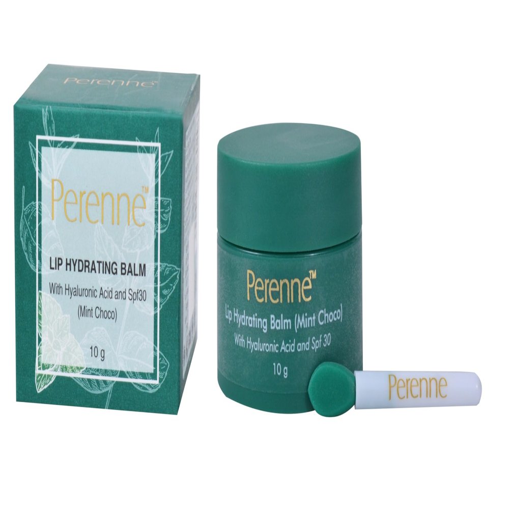 Perenne Lip Hydrating balm For (Mint Choco) With Hyaluronic acid and SPF (10 gm)