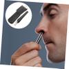 FRCOLOR Stainless Steel Nose Hair Trimmer and Eyebrow Clipper Tool with Storage Case for Men and Women Durable and Portable Nasal Hair Remover Multipurpose Grooming Tool for view 4