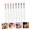 MAGICLULU 40pcs Lip Mask with Lid Transparent Eyeshadow Lipstick Brushes for Travel Daily Use Easy to Carry Makeup Tools for Precision Application view 2