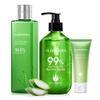Aloderma All Purpose Aloe Vera Gel Set - 3 Pieces - Skin Hydrator, 300g Aloe Vera Gel & 45g Aloe Gel Travel Size view 1