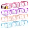 24 PCS Clear Toiletry Bag, Cosmetic Bag for Travel Makeup Organizer TSA Approved Pouch - Multicolor, Medium view 1