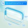 24 PCS Clear Toiletry Bag, Cosmetic Bag for Travel Makeup Organizer TSA Approved Pouch - Multicolor, Medium view 2