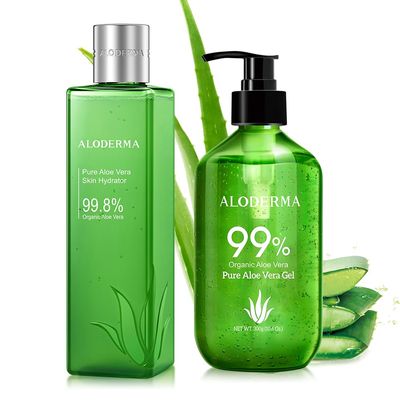 All Purpose Aloe Vera Gel Set - 2 Pieces - Skin Hydrator, 300g Aloe Vera Gel