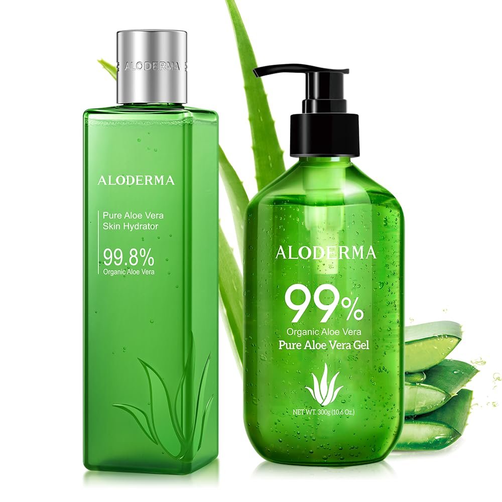 All Purpose Aloe Vera Gel Set - 2 Pieces - Skin Hydrator, 300g Aloe Vera Gel