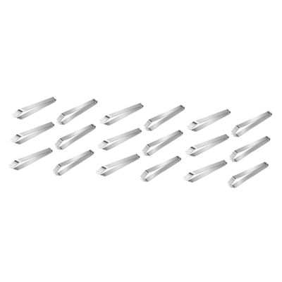 MAGICLULU 18pcs Stainless Steel Manual Tweezers Hair Clip Lash Remover for Extensions Blackheads