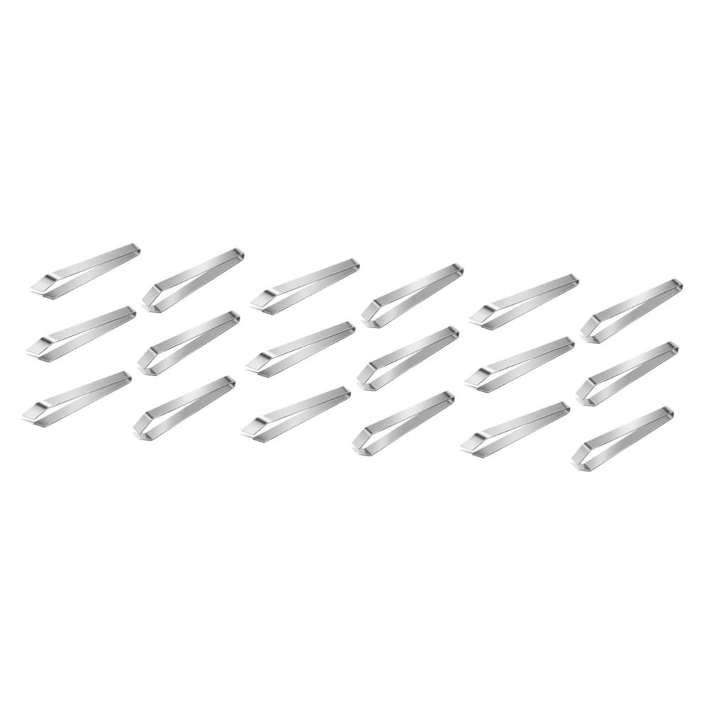 MAGICLULU 18pcs Stainless Steel Manual Tweezers Hair Clip Lash Remover for Extensions Blackheads
