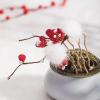 1pcs Rabithenn Plum Blossom Hairpin Chinese Hanfu Style Hair Fork Retro Flower with Resin Handmade Hair Clip Hair Accessories for Women Girls Long Hair (Plum blossom) view 1