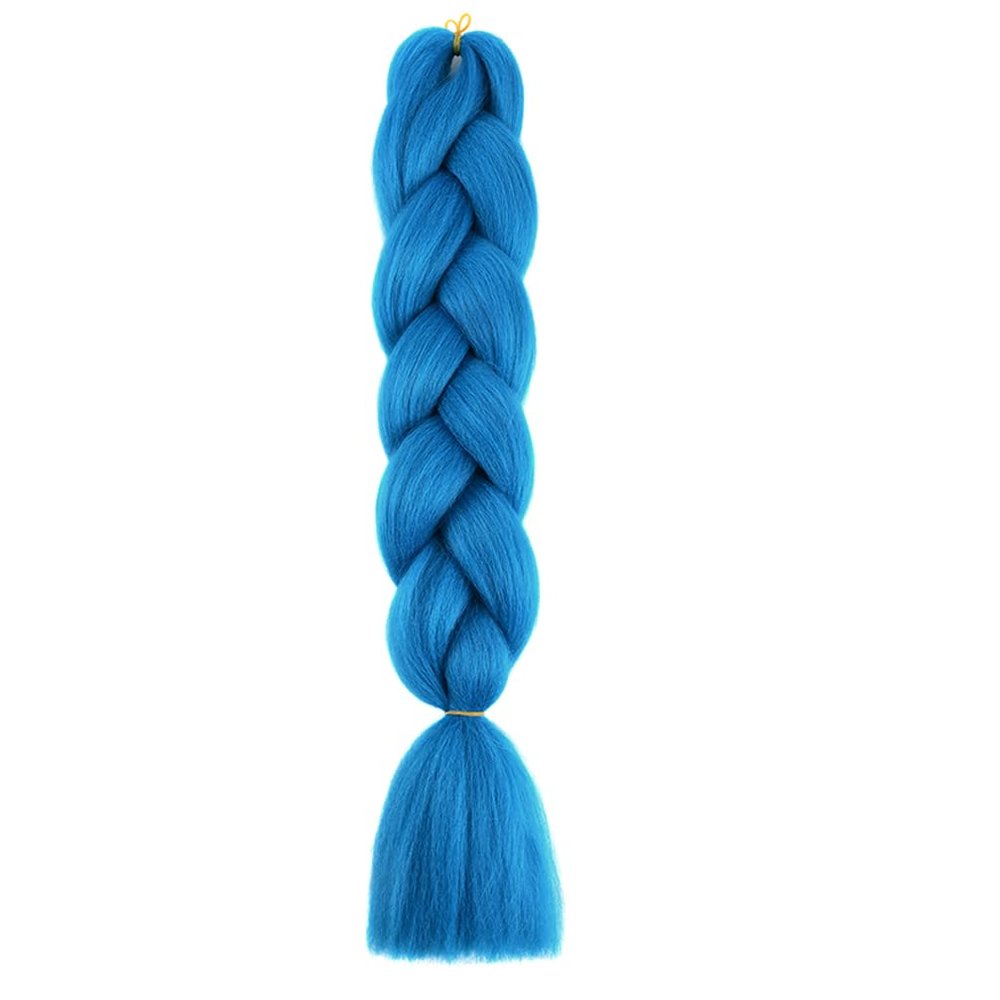 Braiding Hair Blue of Lake Braid Hair Extensions for Box Braids Hot Water Setting High Temperature Synthetic Fiber (A30-1Pack)