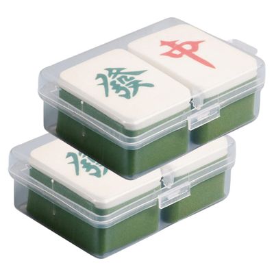 MAGICLULU 8pcs Mahjong-shaped Makeup Powder Puff Dual-use Beauty Sponge Applicators for Liquid and Powder for Foundation and Concealer Unique Design for Easy Blending