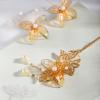 1 pcs Rabithenn Golden Autumn Leaves Hairpin Chinese Hanfu Style Hair Fork Retro Flower with Resin Handmade Hair Clip Hair Accessories for Women Girls Long Hair (Golden Autumn Leaves) view 4