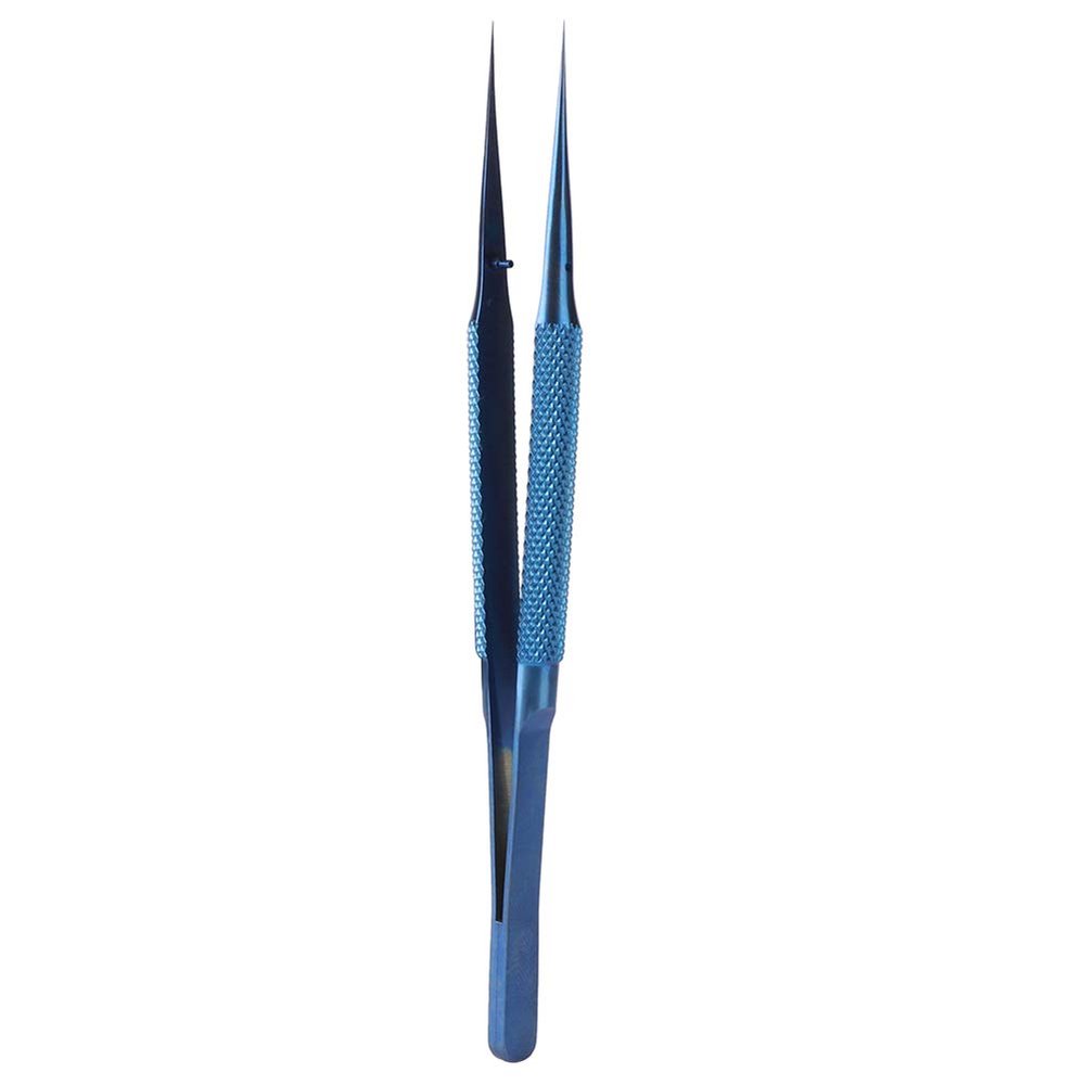 Alloy Tweezers, Microscope Tweezers for Mobile Phone Motherboard Fingerprint Line Wire Repair (Pointed tip)