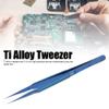 Alloy Tweezers, Microscope Tweezers for Mobile Phone Motherboard Fingerprint Line Wire Repair (Pointed tip) view 2