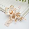 1 pcs Rabithenn Lotus Pearl Flower with Hairpin Chinese Hanfu Style Hair Fork Retro Flower with Resin Handmade Hair Clip Hair Accessories for Women Girls Long Hair (Lotus pearl) view 1