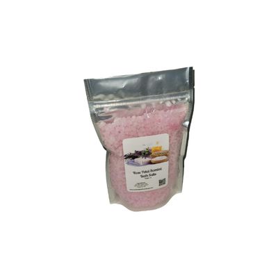 Bath Salts | 1lb Bag | Rose Petal Scent | Bathing | Body Care | Beauty | Relaxation | Spa ((1) 1lb Bag)