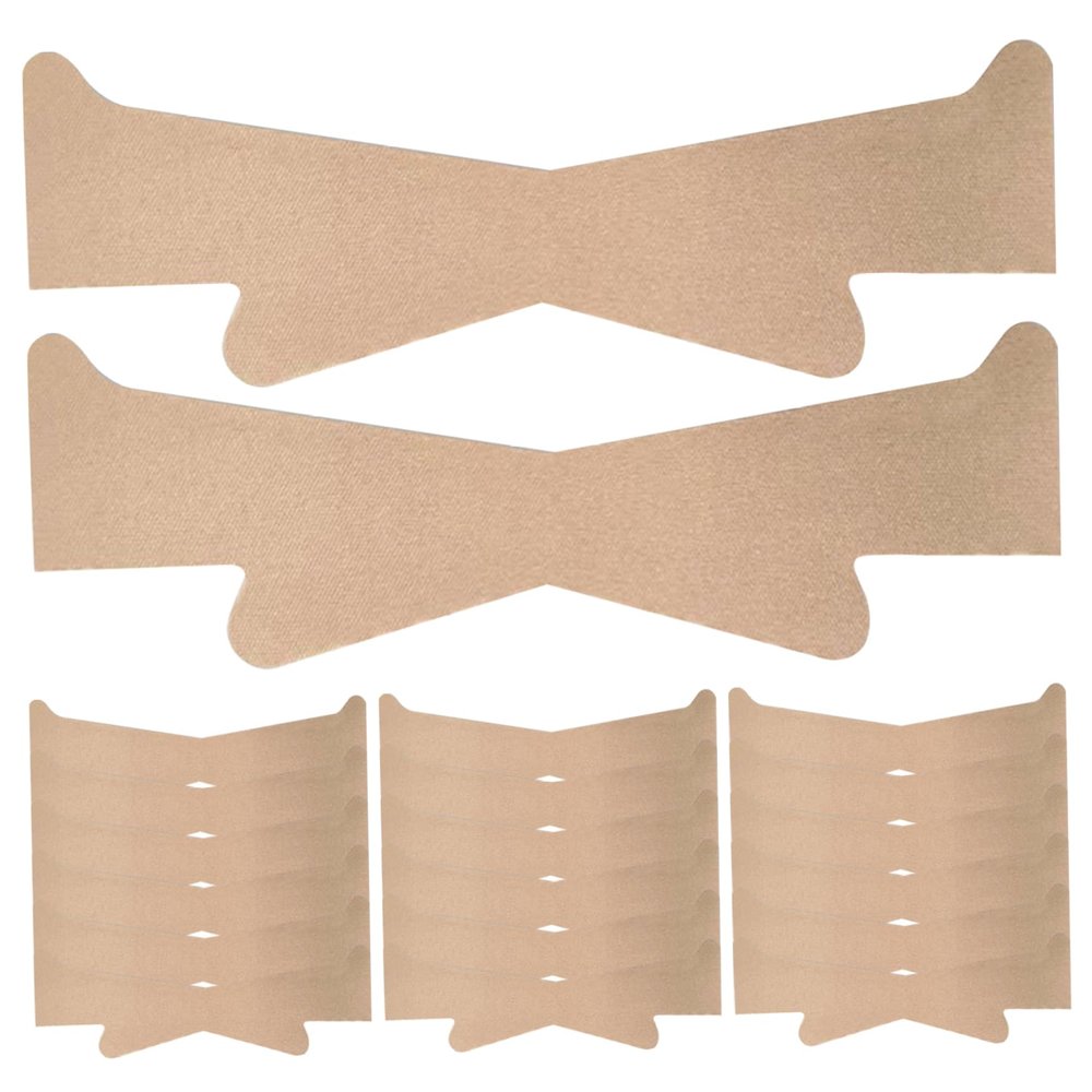 KUYYFDS Neck Lift Tape 20Pcs Elastic Breathable Neck Strips Self-adhesive Neck Tape Portable Sweatproof Wrinkle Removing Neck Tightening Tape Skin Color