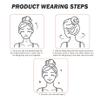 KUYYFDS Neck Lift Tape 20Pcs Elastic Breathable Neck Strips Self-adhesive Neck Tape Portable Sweatproof Wrinkle Removing Neck Tightening Tape Skin Color view 3