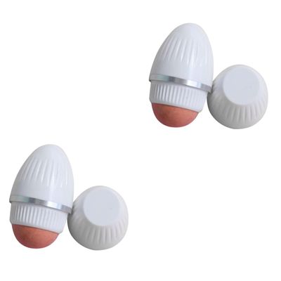 MAGICLULU 2pcs Oil Absorbing Roller Ball Volcanic Face Roller Blotting Cleansing Oil Pore Cleaner