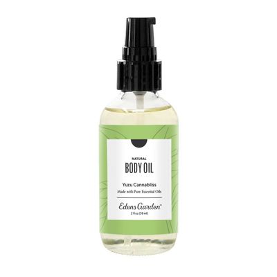 Edens Garden Yuzu Cannabliss Bath & Body Oil  Citrus Blend with Pure Essential Oils & Vitamin E for Moisturizing Dry Skin  Natural Uplifting Aromatherapy Scented Oil for Men & Women, 2 fl oz (59 ml)