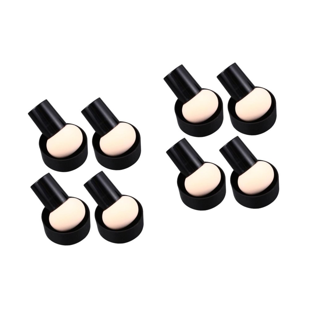 MAGICLULU 8pcs Mushroom Shape Powder Puff Applicators for Makeup Cute Skin Color Design Washable Reusable Cosmetic Sponges for Women Girls for Even Makeup Application