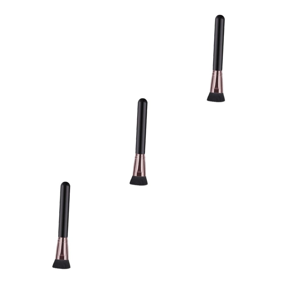 MAGICLULU 3pcs Professional Makeup Artist Brush Flat Top Brush for Foundation for Makeup Artists