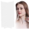 KUYYFDS Neck Lift Tape 20Pcs Elastic Breathable Neck Strips Self-adhesive Neck Tape Portable Sweatproof Wrinkle Removing Neck Tightening Tape Semitransparent view 3