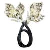 Hair Bun Maker Vintage Calla Lily Flower Hair Clip Alloy Bun Maker for Long Hair Elegant Exquisite Women DIY Hairstyles Accessories view 4