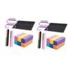 MAGICLULU 2sets Professional Fingernail Sanding Block Mini Nail Brush Polishing Buffers Manicure Tool Nail Shine Buffer Boards for Fingernails view 1