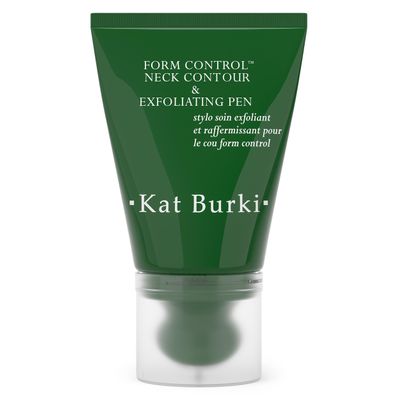 KAT BURKI Form Control Neck Contour & Exfoliating Pen, Exfoliating Serum with 5% Stabilized Vitamin C, Pumpkin & Papaya Enzymes, Marine Collagen & Irish Sea Moss, 3.4 Fl Oz