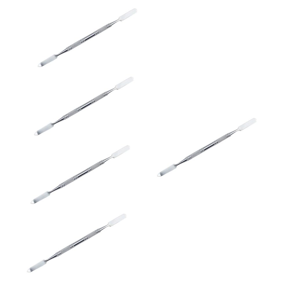 MAGICLULU 5pcs Stainless Steel Makeup Mixing Tool Foundation Stirrer for Cosmetics Bar Tools Beauty Spatulas Easy Clean