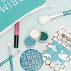 Prim and Pure Kids Makeup Gift Set - Stencil, Makeup Eyeshadow Bioglitter Lip Gloss and Cosmetic Bag Mirror Makeup Brush Accessories (Mermaid Blue) view 2