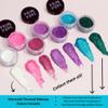 Prim and Pure Kids Makeup Gift Set - Stencil, Makeup Eyeshadow Bioglitter Lip Gloss and Cosmetic Bag Mirror Makeup Brush Accessories (Mermaid Blue) view 3