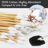 1000PCS 6" Pointed Cotton Swabs - Long Swab with Bamboo Sticks - Lint Free, Highly Absorbent Precision Cotton Tip for Tight Space Cleaning view 4