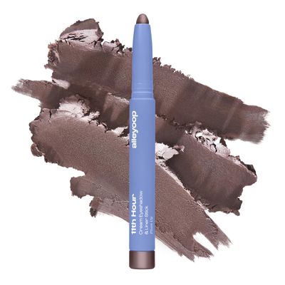 ALLEYOOP 11th Hour Waterproof Cream Eyeshadow Stick  Long-Lasting Eye Shadow Pencil & Eyeliner, Cream to Powder Stick & Highlighter  Smudge-Proof Eyeshadow Shimmer, Plum Up Shimmer