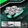 LK-7520 USB Wireless Charging 6 in 1 Electric Head Shaver for Bald Men 7D Floating Cutter Beard Trimmer Shaving view 4