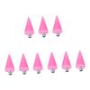 FOMIYES 9pcs Pink Acrylic Dotting Pen Replacement Heads for Nail Art Dual-ended Wax Picker Tool for Rhinestones and Beads for Diy Manicure and Professional Salon Use view 1