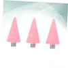 FOMIYES 9pcs Pink Acrylic Dotting Pen Replacement Heads for Nail Art Dual-ended Wax Picker Tool for Rhinestones and Beads for Diy Manicure and Professional Salon Use view 2