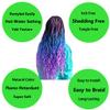 Braiding Hair Brown Ombre 24 Inch Braid Hair Extensions Hot Water Setting (C14-1Pack) view 3
