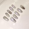 IJRMTVWO Handmade Wearing Nail Long Manicure Nail Patch Wearable Nail Removable Reusable Heavy Industry Explosion Flash view 1