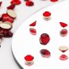 Novani Dark Red Rhinestones 1440pcs Flat Back Round Rhinestone Style 2088 Sparkly Crystal Gemstones for Nail Art and Crafting SS16,3.8-4.0mm view 2
