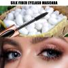 4D Silk Fiber Lash Mascara Waterproof - Natural Long Lasting Mascara Black Volume and Length, Thickening Lengthening No Clumping view 4