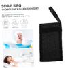 FRCOLOR 8pcs Travel Friendly Mesh Soap Bags for Soap Bars Saver Pouch Lanyard Multi-use view 2