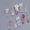 IJRMTVWO Handmade Wearing Nail Angely Sugar Coffin type manicure Nail Patch Wearable Nail Removable reusable 10PCS view 3