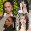 2Pcs Braided Ponytail Extensions with Hair Ties Soft Synthetic Hair Pieces for Women Girls Daily Wear 16 Inch  Natural black view 4