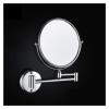 HSZQPBFR Wall-Mounted Makeup Mirror 8-inch Cosmetic Mirror Bathroom Wall Hanging Rotating Folding Vanity Mirror Double-Sided view 2