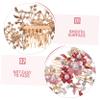 NOLITOY Flower Shape Hair Comb Rhinestones Elegant Wedding Hair Accessories for Brides and Women Alloy Headdress for Parties Celebrations and Casual Wear view 3