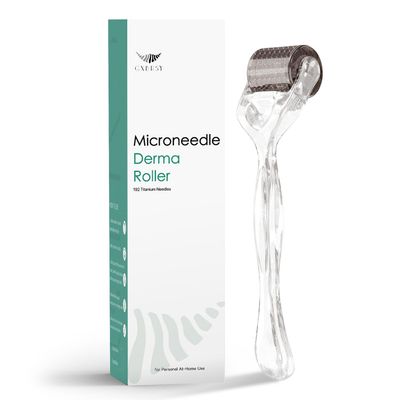 GXBRSY Derma Roller 0.30mm Titanium 192 Micro Needles Face Beard Dermal Roller (Crystal)
