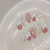 IJRMTVWO Handmade Wearing Nail Pink bow cute manicure Nail Patch Wearable Nail Removable reusable 10PCS view 2